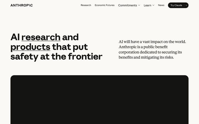 A cloned and rebranded Anthropic site