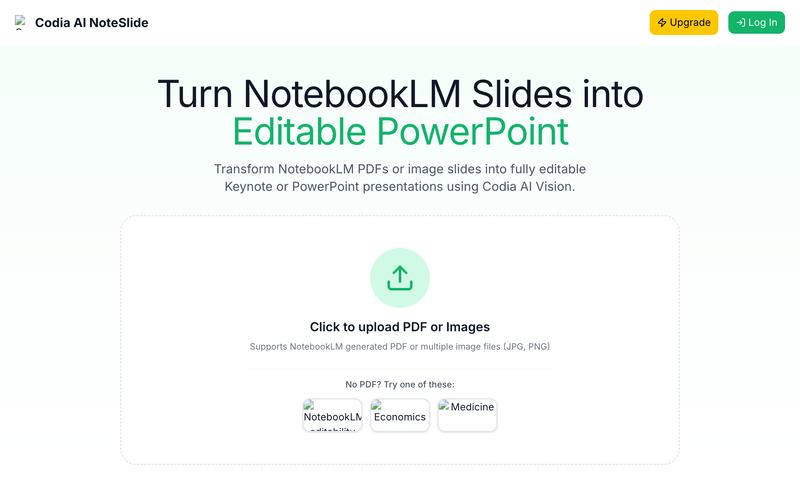 A cloned and rebranded NoteSlide site