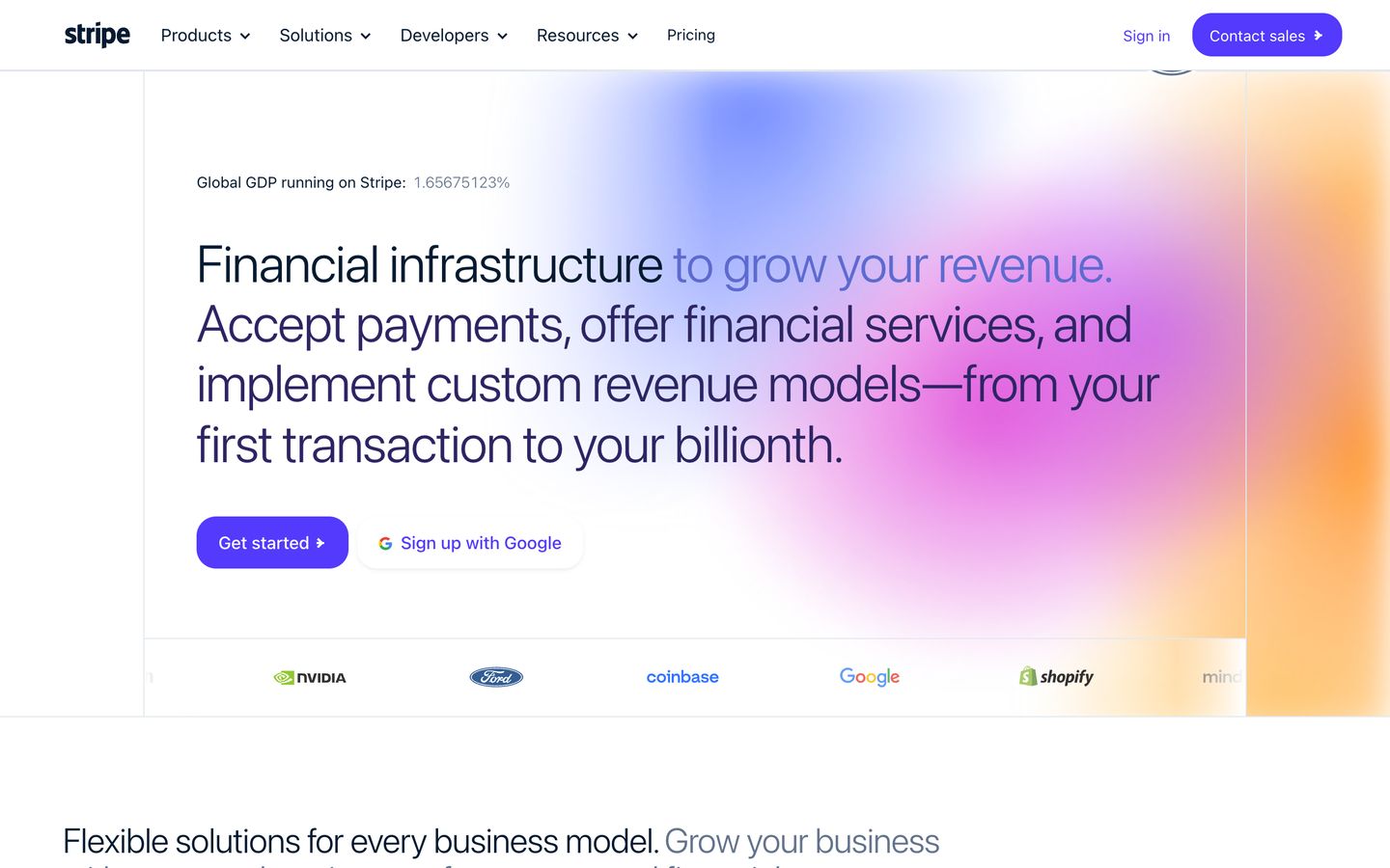 stripe.com rebuilt by the clonesite AI website cloner