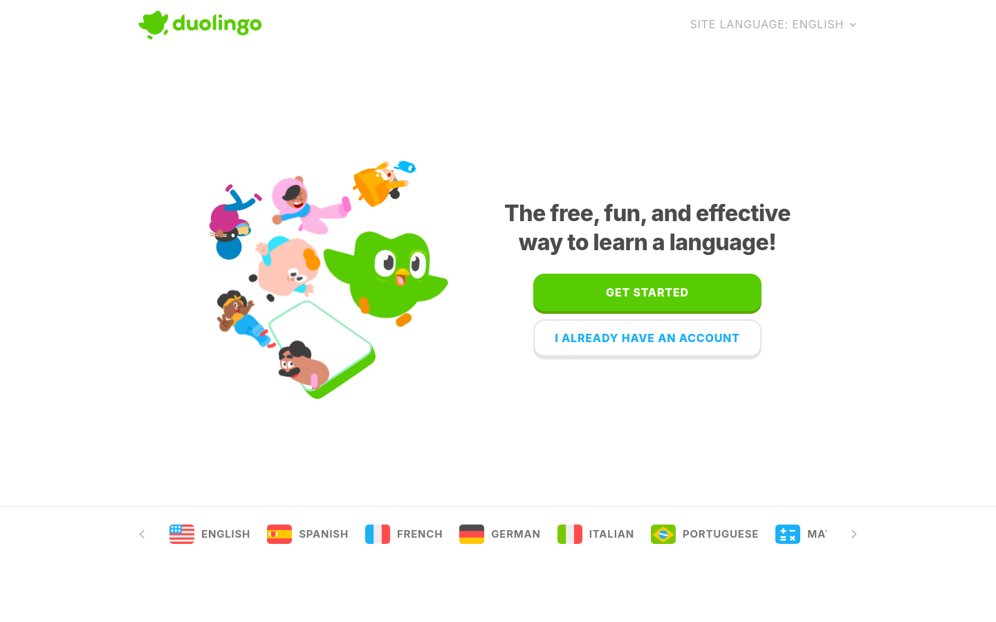 duolingo.com rebuilt by clonesite
